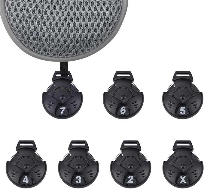 Andux 4pcs/Pack Long Neck Golf Hybrid Club Head Covers Dial No. Tag CTMT-02