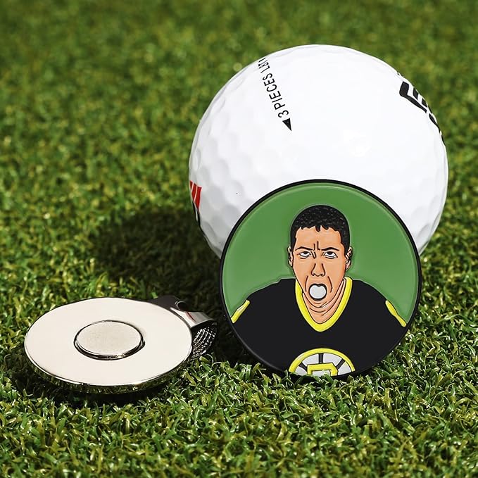 Enamel Golf Ball Marker with Magnetic Hat Clip - Funny Golf Accessories - Great Gift for Golf Lovers