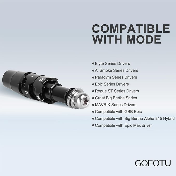 Golf .335 Golf Adapter Sleeve Shaft Compatible with Callaway Elyte, Ai Smoke Series Drivers, Paradym, Epic, Rogue ST, Great Big Bertha, MAVRIK Series,16/815/814 XR Drivers