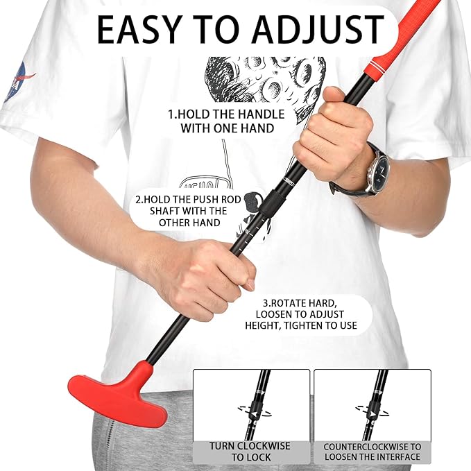 21 Pcs Adjustable Golf Putters Set 6 Two Way Mini Golf Putter for Right Left Handed 6 Colored Practice Balls 9 Pcs Plastic Hole Training Aid for Men Women Indoor Outdoor Backyard