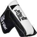 The Golf Father Golf Club Covers, Driver Fairway Hybrid Headcover, Funny Putter Cover Magnetic, Black & White Color Iron Covers,Golf Gifts for Men