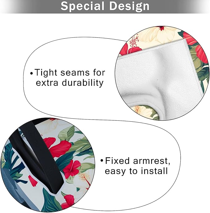 AQQA Golf Cart Seat Covers, Tropical Palm Leaf-Boho-Marble Microfiber Golf Cart Seat Blanket, Golf Blanket, Golf Accessories, Golf Cart Seat Towel Fits All 2-Seat Golf Carts, 55"x 32"