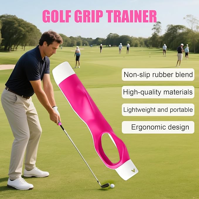 Golf Grip Trainer, Grip Trainer Golf to Help Train Correct Hand Position, Golf Training Aid, Golf Club Grips, Golf Grip Kit