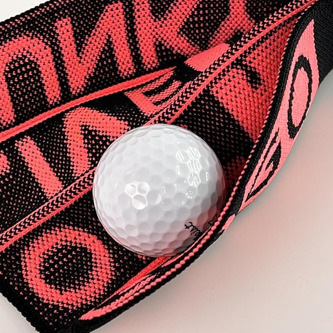 ANDGOLF Pleats Ball Towel, Use to Wash My Ball and Club, Best Choice for Golf Gifts, Embroidered Golf Towels, Clip for Bags/Pants/Skirts, Durable Elastic Band, Colorful Fashion Golf Item