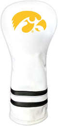 Team Golf NCAA White Vintage Fairway Golf Club Headcover, Form Fitting Design, Retro Design