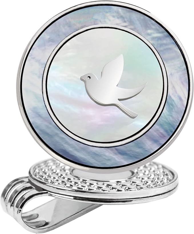 Golf Ball Marker Hat Clip with Pearl Ball Marker, Golf Gifts, Golf Accessories, Golf Ball Markers for Women