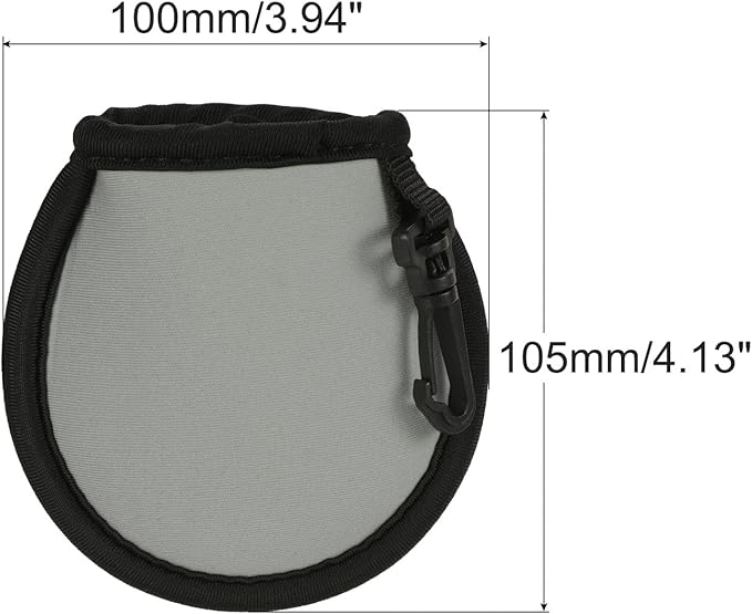 MECCANIXITY Golf Ball Cleaner Portable Pouch Pocket Washer Bag with Clips