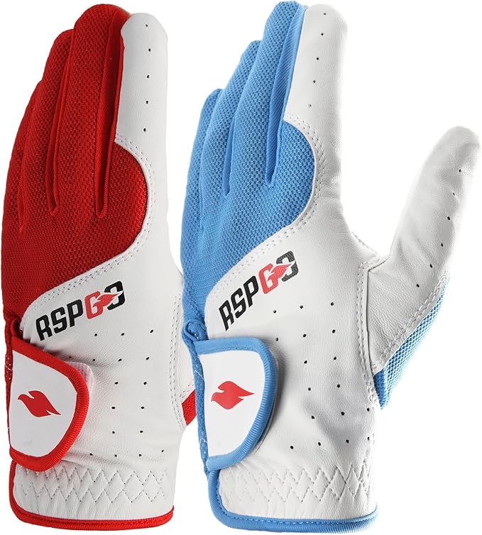 Men's and Women's Single Pack Left - Handed Breathable Golf Gloves Crafted from All - Premium Soft Cabretta Leather for Enhanced Grip and Durability