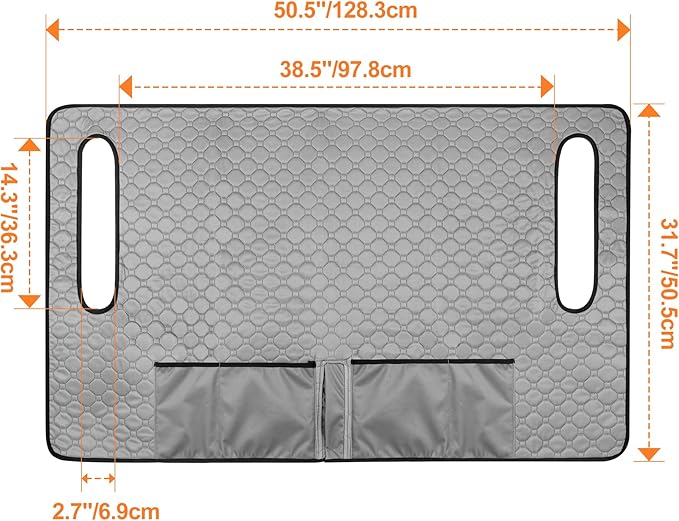 Golf Cart Seat Covers, Universal Golf Cart Seat Towel Blanket with 4 Front Pockets & Nonskid Bottom Fits for EZGO, Yamaha, Club Car and More 2 Person Seats Golf Carts