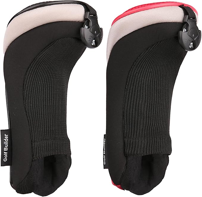 Golf Builder 2pcs/Set Golf Club Hybrid Head Covers Utility UT Cover with Interchangeable Number Tag