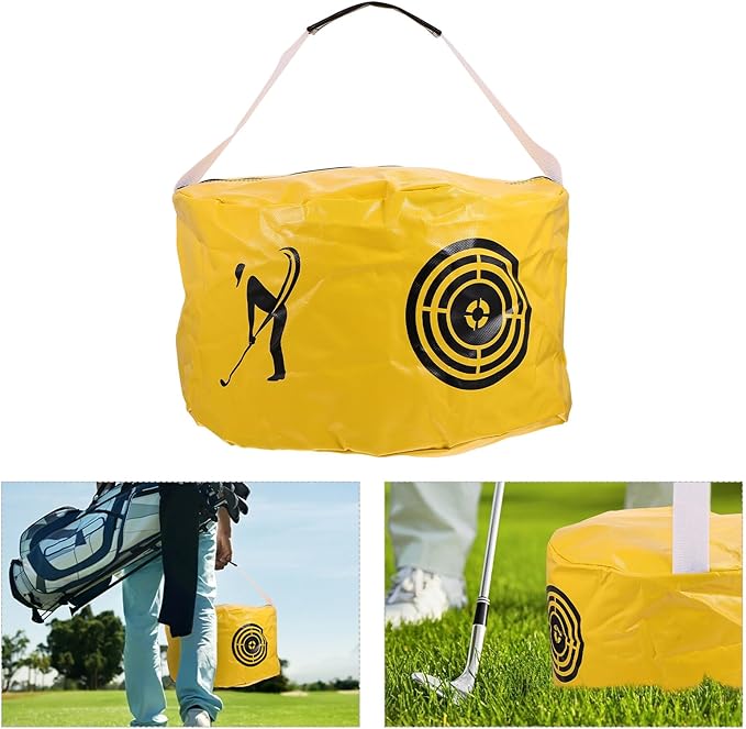 Golf Swing Training Practice Bag for Indoor Strength Accuracy Improvement Portable Hitting Aid for Posture Correction and Solid Contact