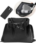Golf Club and Ball Cleaning Pouch with Attached Towel, Waterproof Cleaning Bag for Cleaning Club Grooves, can Store Water, Detachable Clip