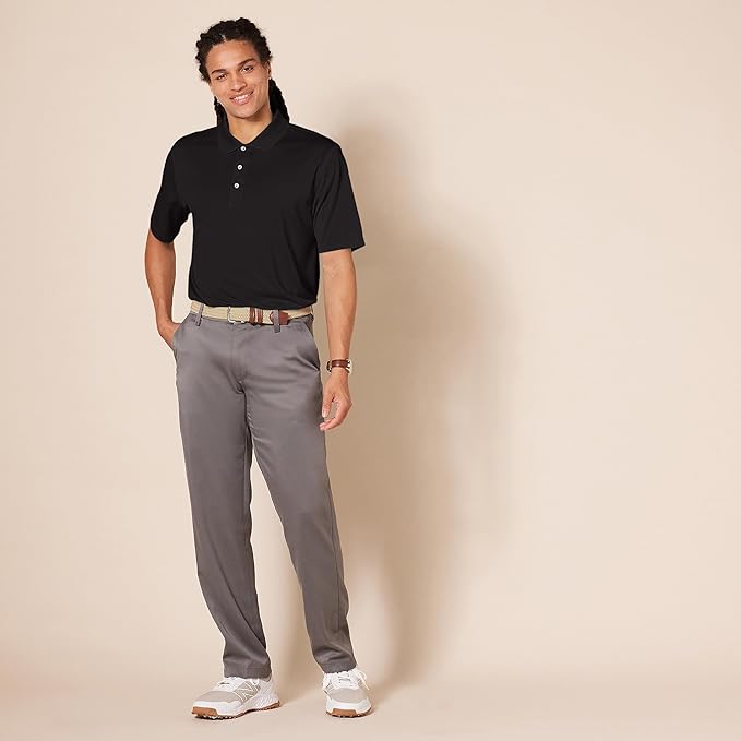 Amazon Essentials Mens Golf Polo Shirt, Moisture-Wicking Quick Dry, Short Sleeve