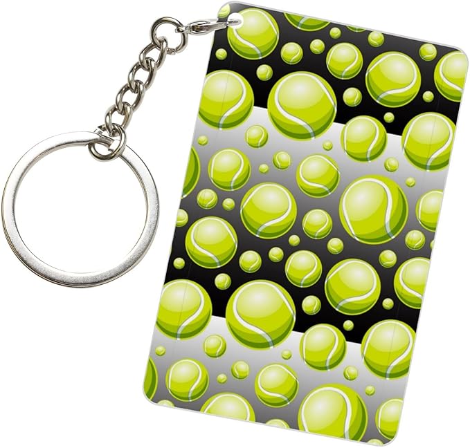 Golf Keychains Rectangular Acrylic Keychain Daily Key Ring Car Key Fob Holder 2X3 Inch