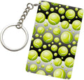 Golf Keychains Rectangular Acrylic Keychain Daily Key Ring Car Key Fob Holder 2X3 Inch