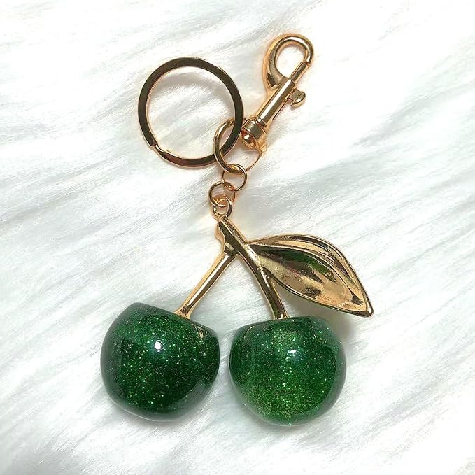 Fruit Bag Charm Purse Charms Keychain Strawberry Cherry Accessories Keychain For Women Birthday Valentine Day Gifts