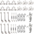 SUNNYCLUE 1 Box 60Pcs Golf Charms Golf Charm Bulk Sport Club Cart Sports Pendants for Jewelry Making I Love Golfer Earrings Necklace Bracelet Keychain DIY Supplies Adult