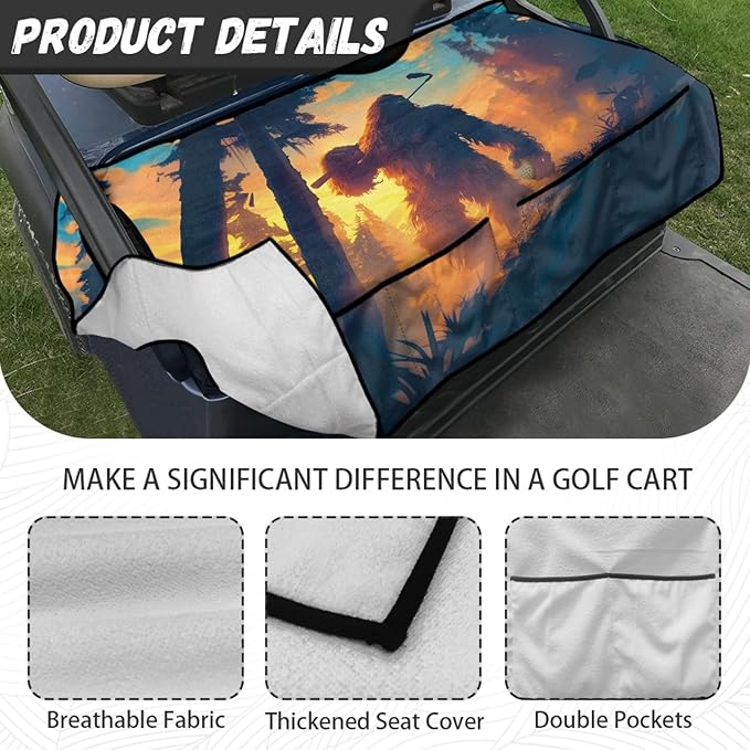 Golf Cart Seat Covers Universal Golf Cart Seat Cover Blanket Cushion Cover Sports Golf Cart Accessories