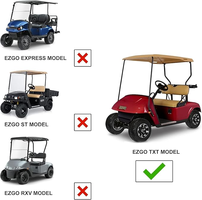 Huskey Golf Cart Front Basket Storage Basket Dash Basket Compatible W/EZGO TXT/RXV,Club Car DS (2000.5+) Precedent/Tempo/Onward,Yamaha G29 Drive2 2007+ One Piece Solid Design & Larger Compartments
