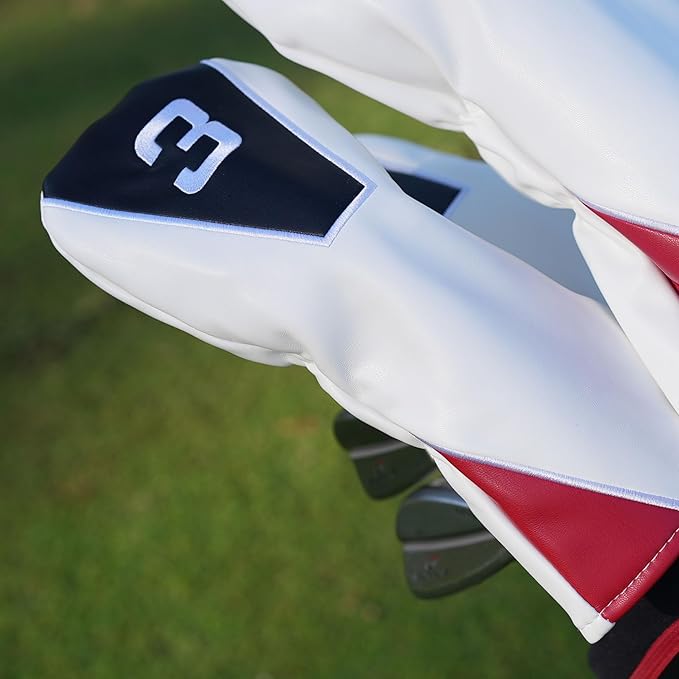 Single Headcover, Easy Slip-On Easy-Off Golf Club Headcover, Fleece Lined Interior, Water Resistant and Durable Shell, Individual Retail Sport Pack