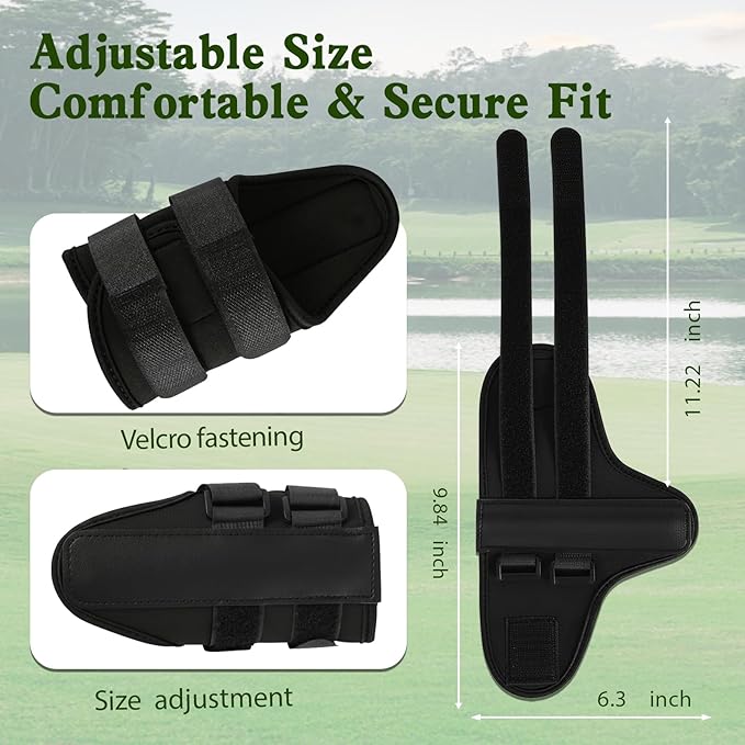 Golf Training Kit with Arm Band, Wrist Strap & Grip Trainer, Golf Wrist Training Aid for Swing Alignment, Muscle Memory and Warm-Up, Indoor/Outdoor Gift for Beginners, Men & Women