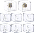 Championship Ring Display Case, Acrylic Display Box and Holder for Super Bowl, Championship, and Baseball Rings, for Collectors and Enthusiasts, 8pcs