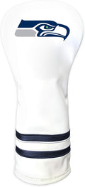 Team Golf NFL White Vintage Fairway Golf Club Headcover, Form Fitting Design, Retro Design