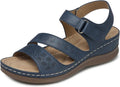 SHIBEVER Women's Wedge Sandals Platform: Comfortable Dressy Arch Support Ankle Strap - Summer Open Toe Women Sandals