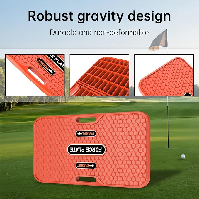 Golf Balance Board Golf Swing Training Aid to Weight Shift Improved Golf Game Swing Trainer Pressure Plate for Increased Power & Control – Teaching Tool for Club Practice & Drills