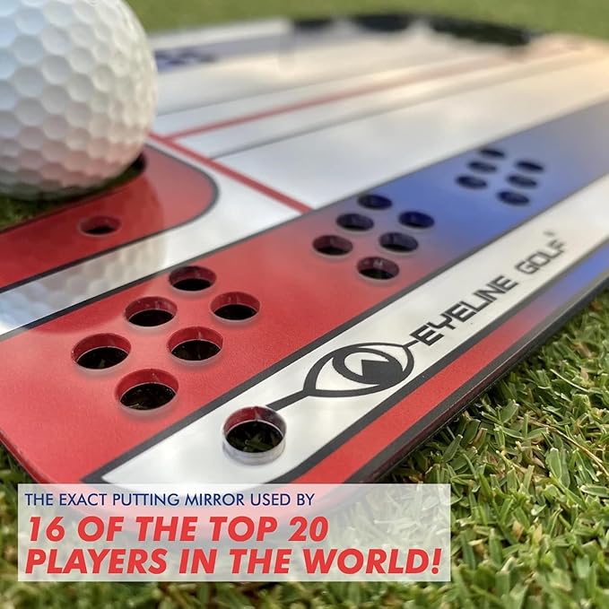 Genuine EyeLine Golf Alignment Putting Mirror - Top Training Aid on The PGA Tour - See Rapid Improvement - Helps Beginner, Junior, and Scratch Golfers