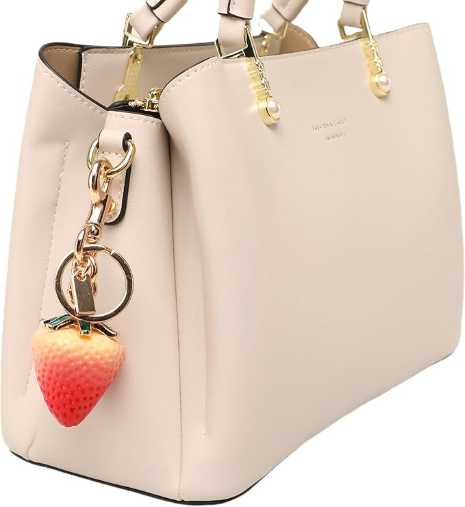 Cherry Bag Charm, Cute Strawberry Fruit Bags Charm Purse Charms Keychain Women Bag for Handbag