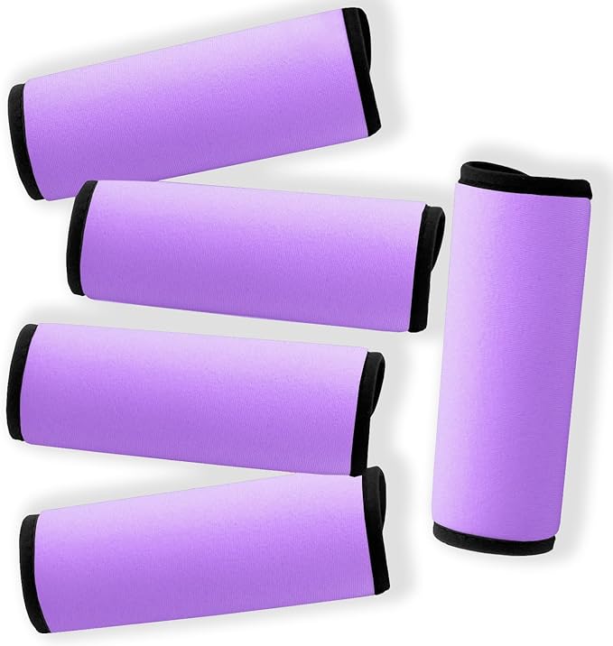 Neoprene Luggage Handle Wraps for Suitcases Bright Color Luggage Tags/Handle Wraps/Handle Covers-Violet
