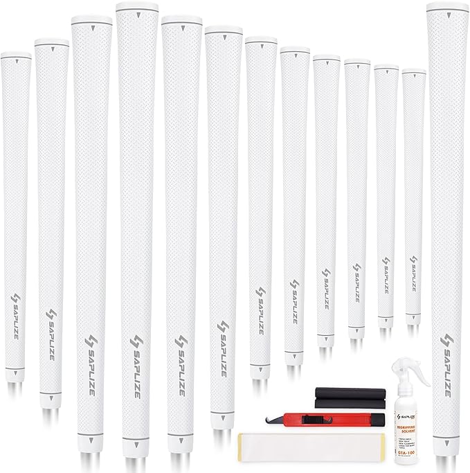 SAPLIZE Women’s Exclusive Golf Grips | Optimized Taper Design | Elegant Solid Color Series | Soft, Comfortable & Shock-Absorbing | Standard & Midsize, 13 Pack Golf Club Grip Kit for Women, Men & Juniors, CC02 Series