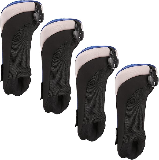 Sword &Shield sports Golf Hybrid Club Head Covers Set of 4 with Interchangeable No. Tag UT Cover