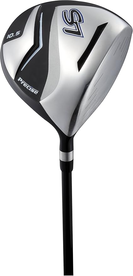 Precise S7 Men's Complete Right Handed Golf Club Set | Complete Regular & Tall Mens Golf Clubs Set | with 4 HC's, Lightweight Shafts & Spacious Stand Bag w/Storage Pockets & Dual Straps for Carrying