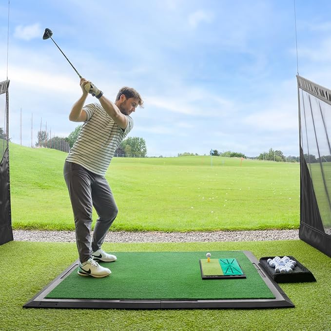 FORB Golf Hitting Mats | Premium Quality Golf Mats to Improve Your Swing | Golf Practice Mat | Driving Range Mat | 8 Styles with Optional Upgrades
