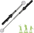 Retractable Golf Swing Training Aid, Golf Grip Trainer & Golf Swing Trainer for Warm-up, Right-Handed Golf Club for Indoor Practice, Golf Accessories - Strength & Tempo Training for Chipping Hitting