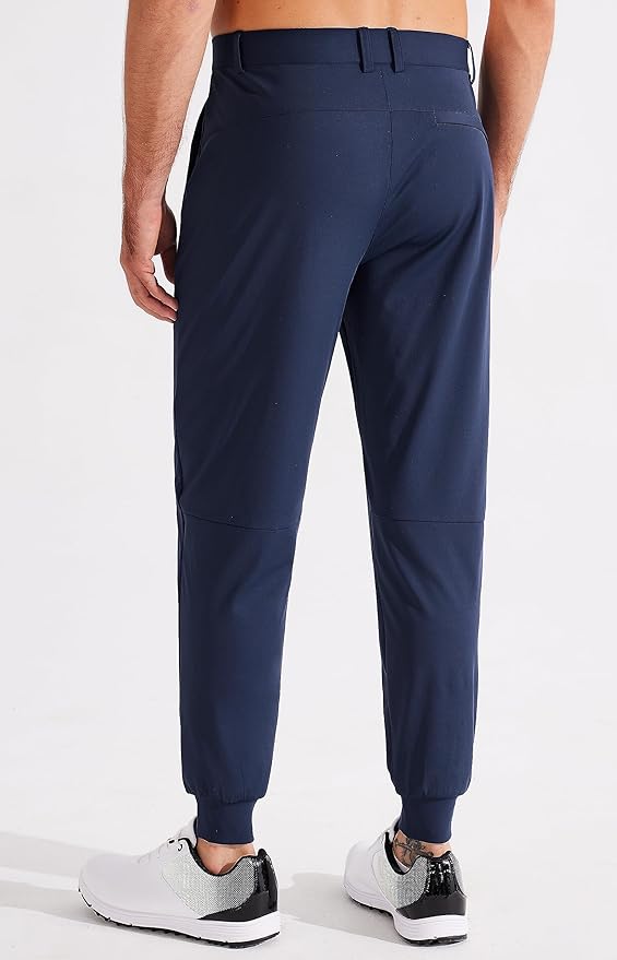 Libin Men's Golf Pants Joggers Lightweight 3 Pockets Slim Fit Soft Stretchy Tapered Work Dress Athletic
