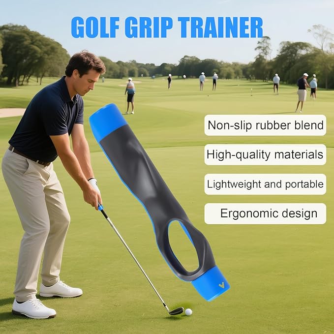 Golf Grip Trainer, Grip Trainer Golf to Help Train Correct Hand Position, Golf Training Aid, Golf Club Grips, Golf Grip Kit