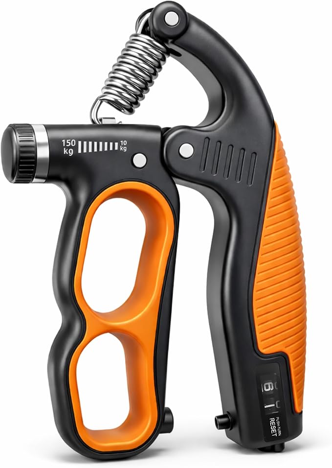 Grip Strength Trainer, 330Lbs Adjustable Resistance Forearm Strengthener, Hand Grip Strengthener with Counter, Heavy-Duty Grip Trainer for Forearm, Wrist & Finger Exercise