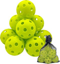 Avesfer Plastic Practice Baseballs 9 inch with Mesh Bag [Anti-Crack] Soft Training Baseball Balls Hitting Batting Indoor Outdoor Lightweight Hollow for Team Drills Coaching