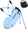 Golf Stand Bag 14 Way, Lightweight Golf Bags for Men Women with Stand, Padded Ergonomic Double Strap, Full Length Dividers, Multiple Pockets, Rain Hood