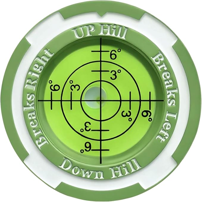 GreenNav Pro-High Precision Golf Green Reader & Golf Ball Marker with Horizontal Bubble Level, Essential Slope & Putt Line Reading Aid, Golf Accessories for Men Women