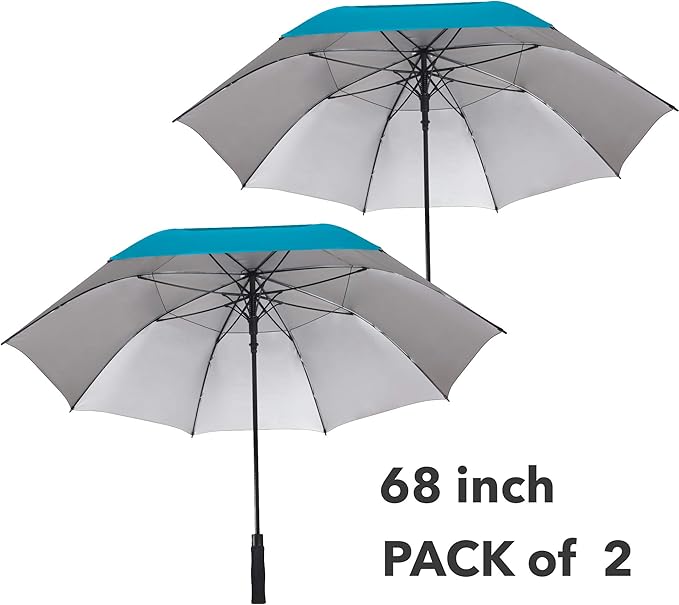 ZEKAR 54/62/68 inch Rain/Sun Windproof Large UV Protection Golf Umbrella