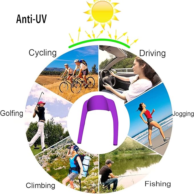 Advanced Cooling Shawl Arm Sleeve Sun Protection Comfortable & Breathable for Women Men