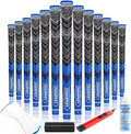 CHAMPKEY Half Cord Golf Grips 13 Pack with Golf Grip Kit - All Weather Performance Golf Club Grips - High Traction and Feedback Golf Grips for Men