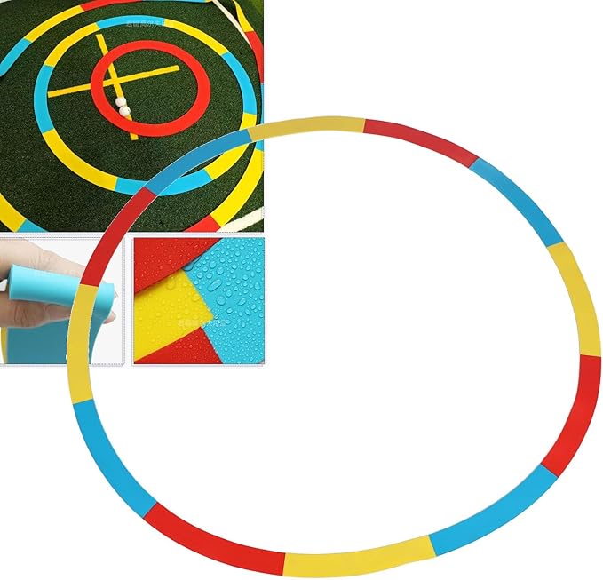 Golf Target Circle, Golf Training Aid Golf Targetss, Golfs Practice Target Rings Ultra Thin Silicone Vibrant Targetss Indicator Golfs Targetsss Circle for Golfss Training
