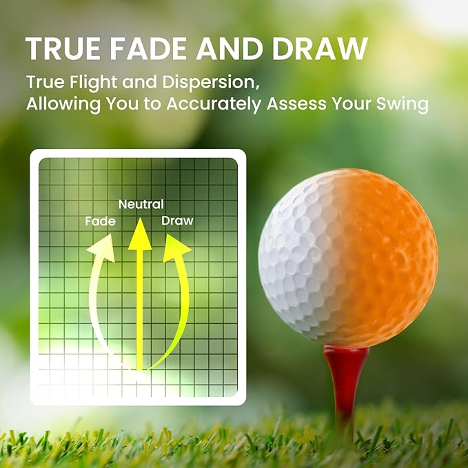FINGER TEN Golf Practice Balls More Weight Real Ball Travel Value 12/24 Pack, 1/3 Distance of Regulation Golf Ball for Backyard Garden School, Ture Flight Feel Indoor Outdoor Use