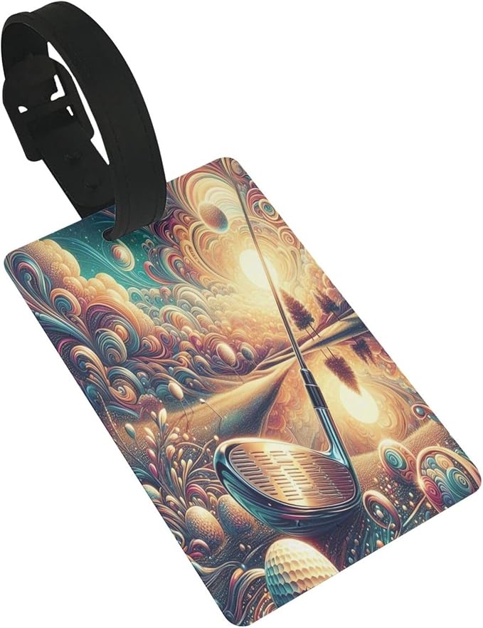 Golf Luggage Tag Suitcase Identify Labels Personalized Travel Bag Tag 2.5X4.1Inch
