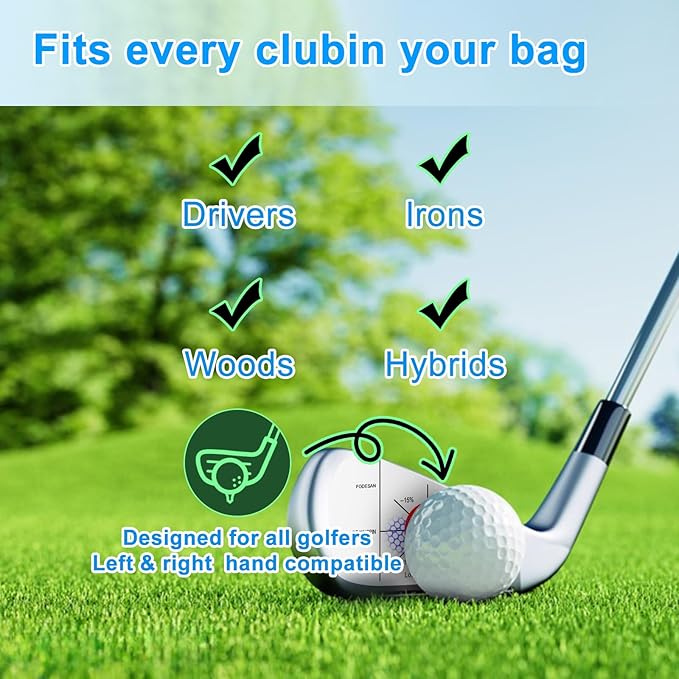 Golf Impact Tape - High-Resolution Strike Stickers for Iron, Wood & Fairway Clubs, Non-Residue, Swing Training Aid Impact Labels